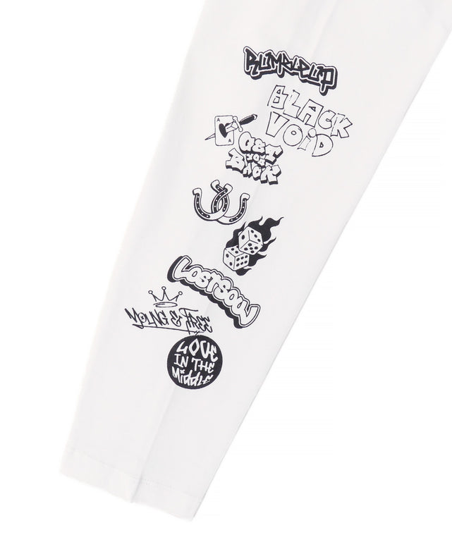 メッシュスリーブロゴアンサンブルT