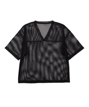 メッシュスリーブロゴアンサンブルT