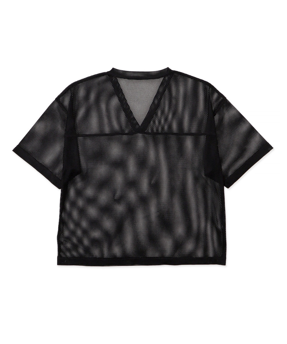 メッシュスリーブロゴアンサンブルT