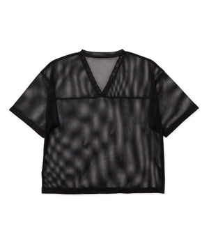 メッシュスリーブロゴアンサンブルT