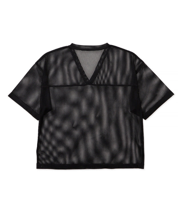 メッシュスリーブロゴアンサンブルT