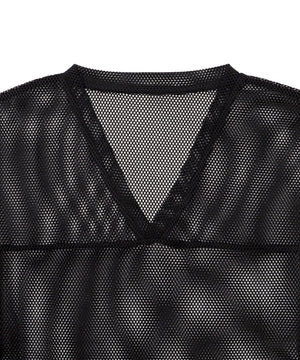 メッシュスリーブロゴアンサンブルT