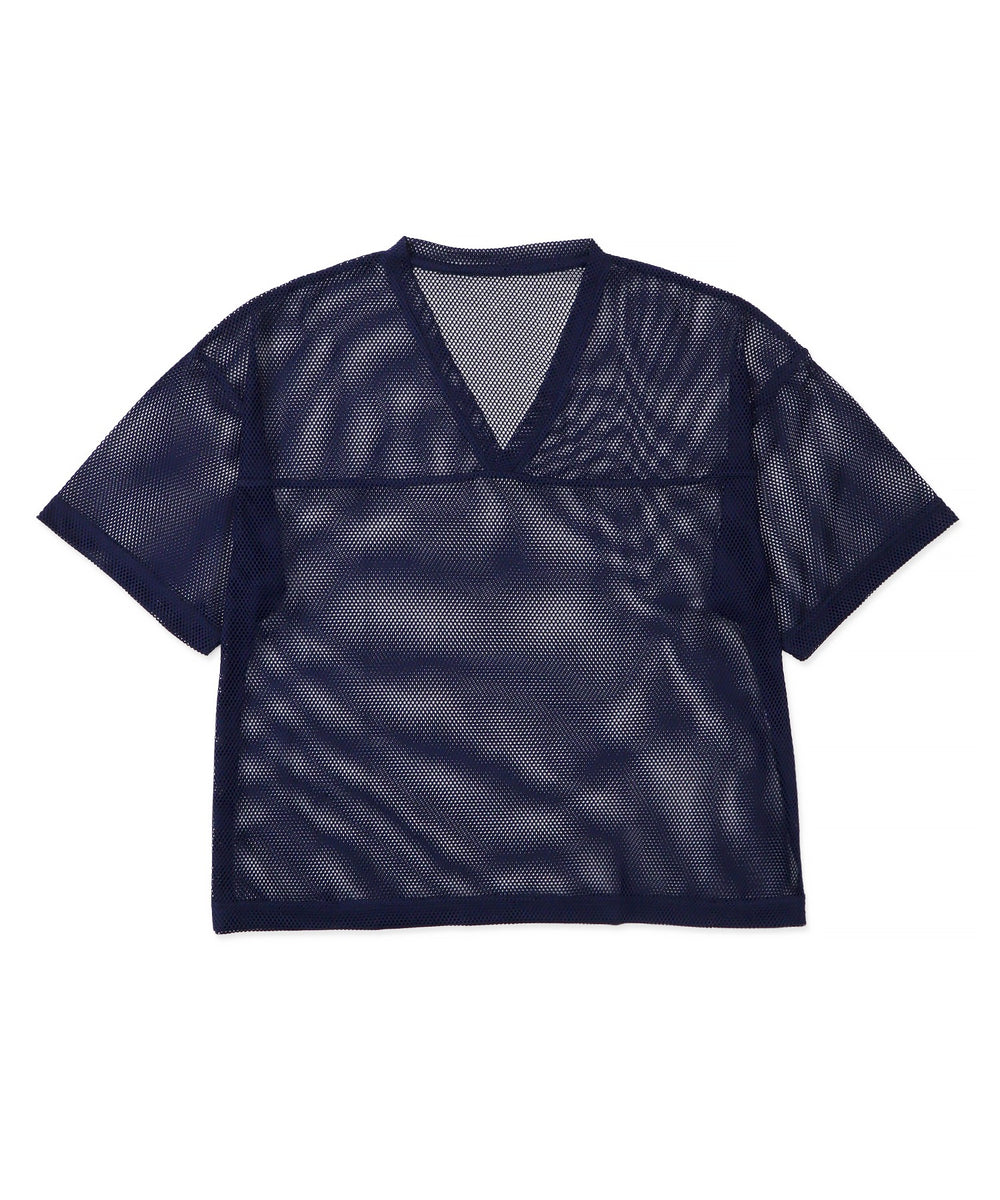 メッシュスリーブロゴアンサンブルT