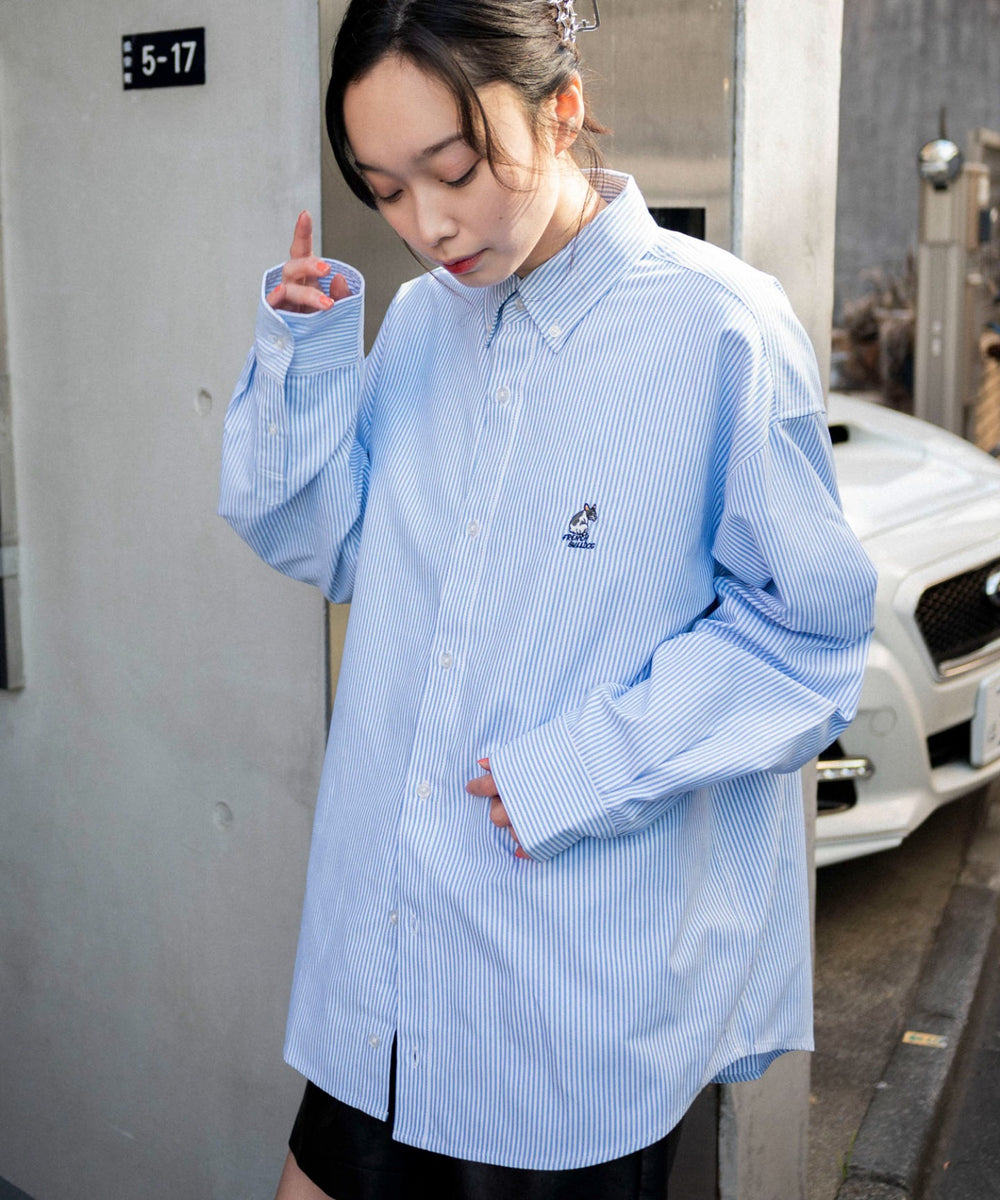 ブルーストライプ モデル：161cm L着用