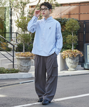 ブルーストライプ モデル：180cm L着用