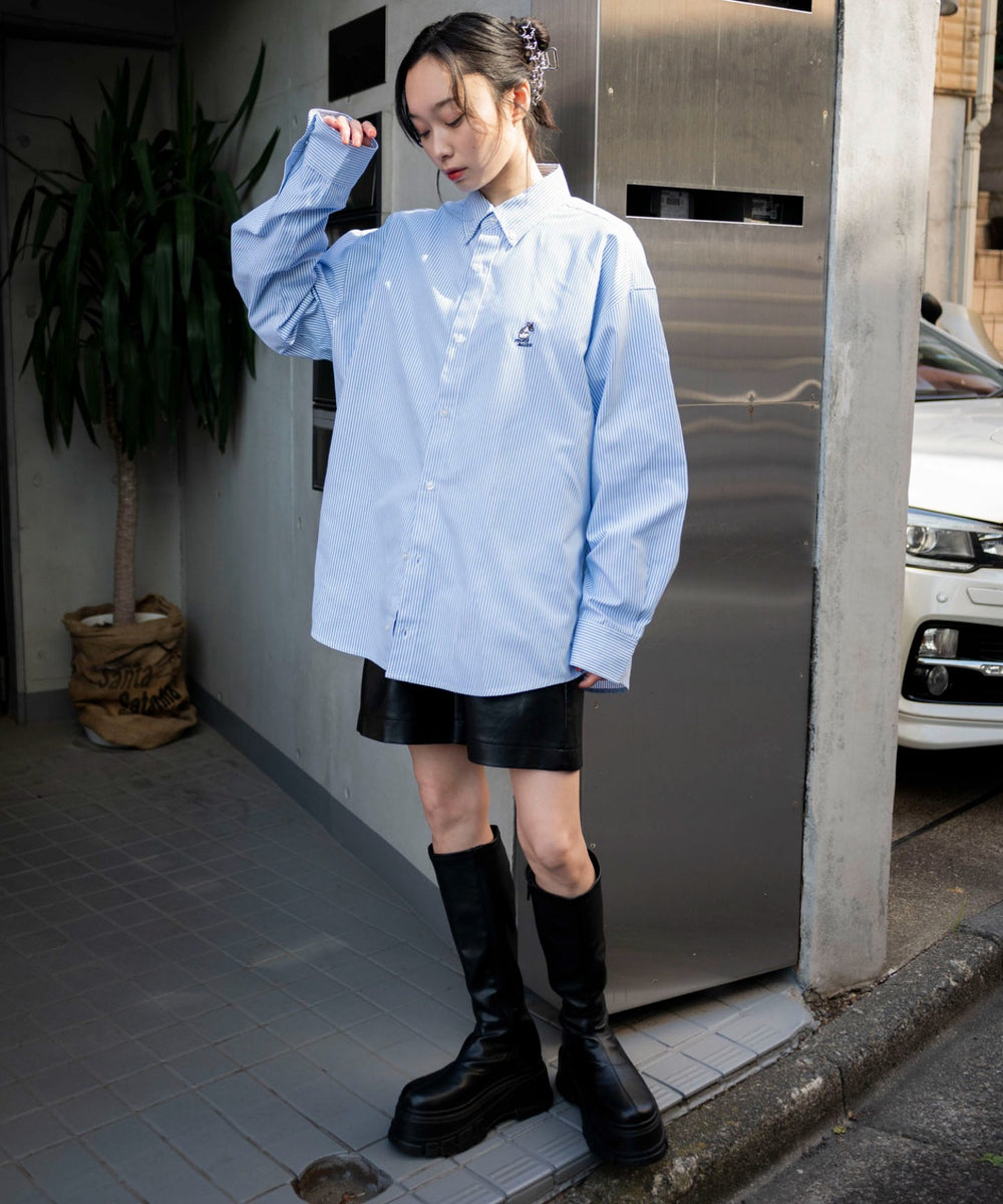 ブルーストライプ モデル：161cm L着用