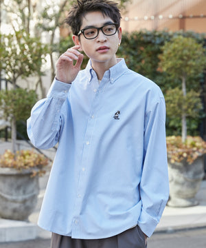 ブルーストライプ モデル：180cm L着用