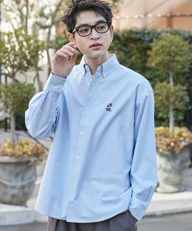 ブルーストライプ モデル：180cm L着用