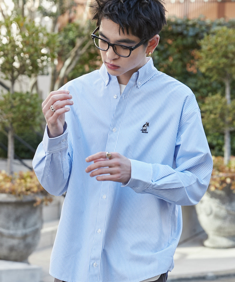 ブルーストライプ モデル：180cm L着用