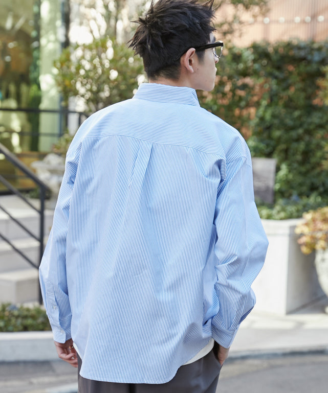 ブルーストライプ モデル：180cm L着用