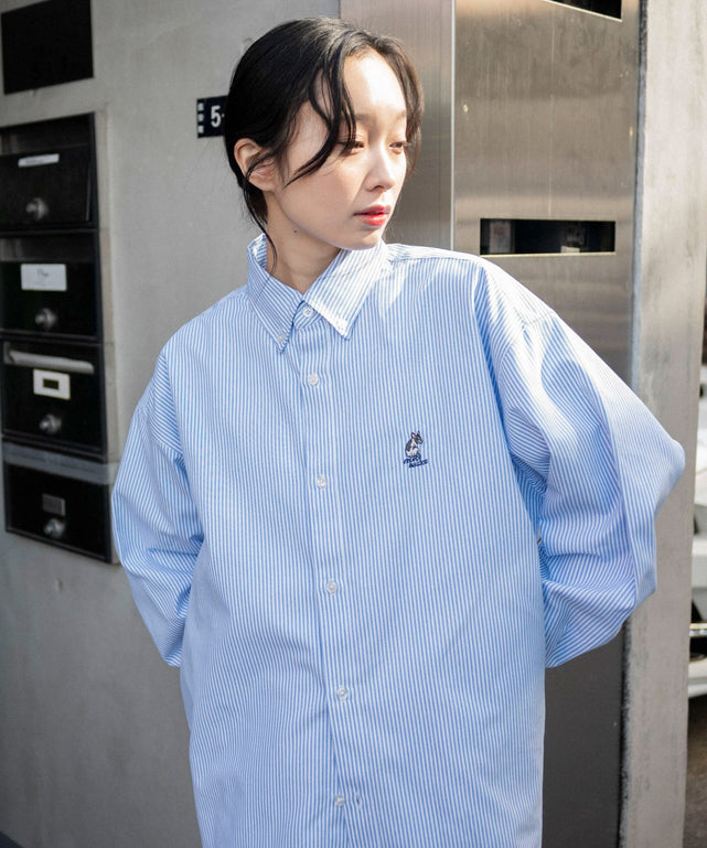 ブルーストライプ モデル：161cm L着用