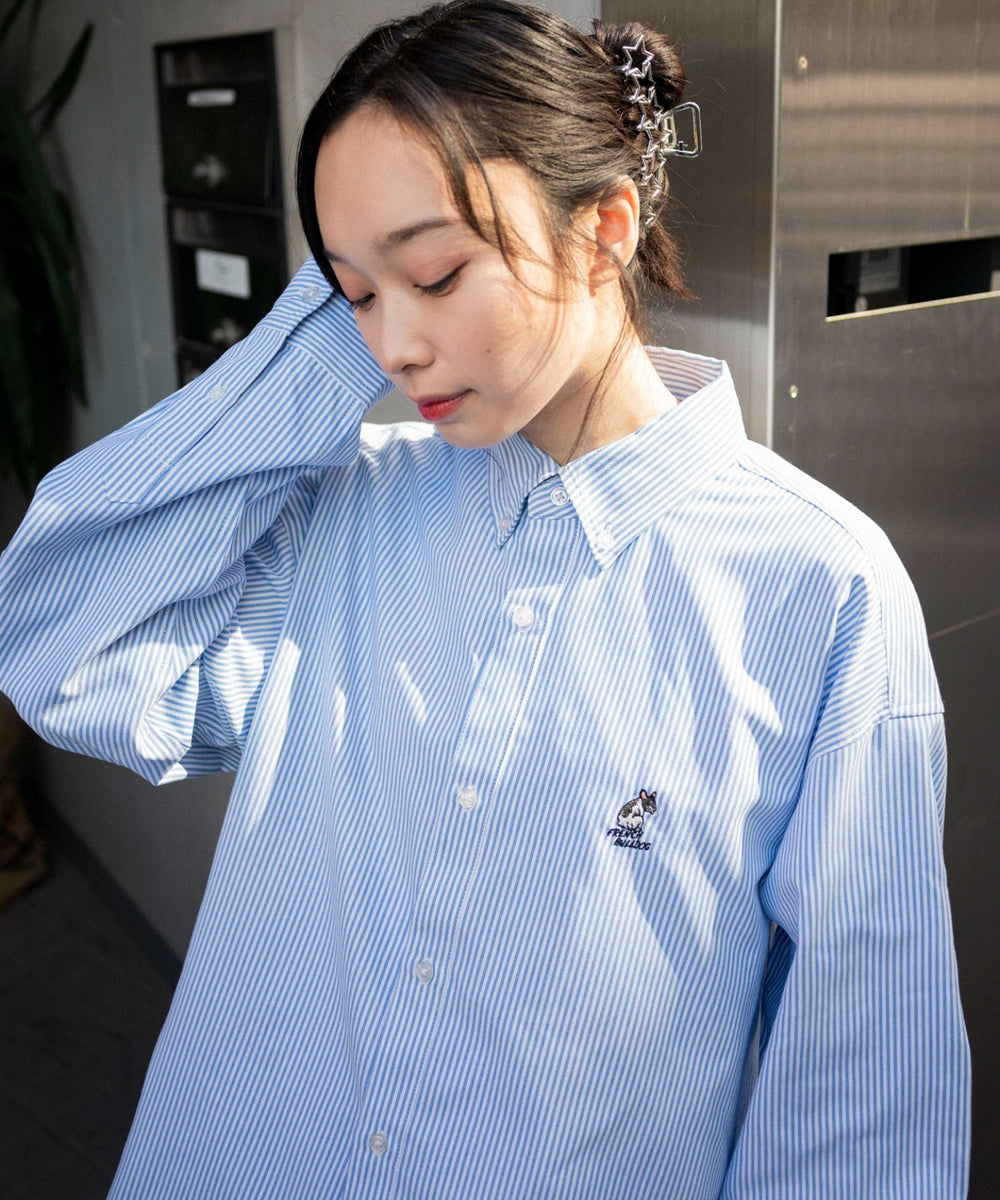 ブルーストライプ モデル：161cm L着用