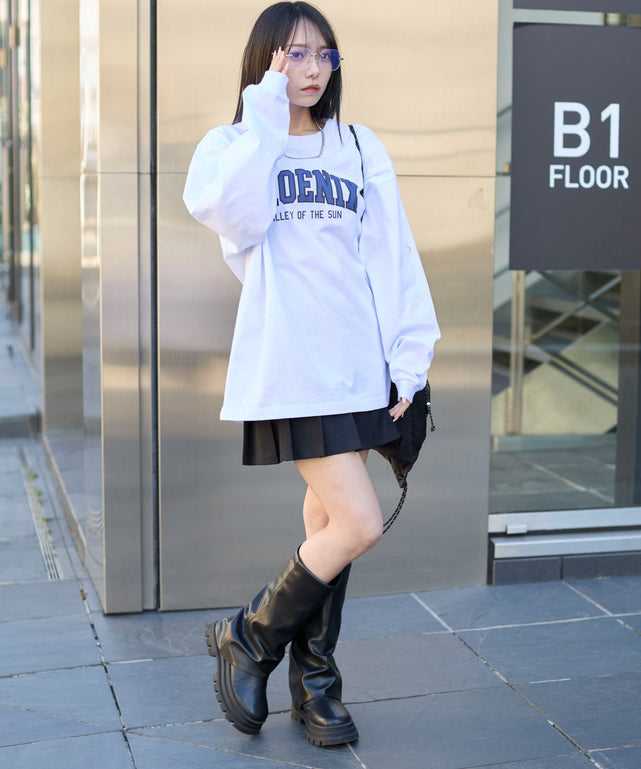 ホワイト 　モデル:159cm L着用