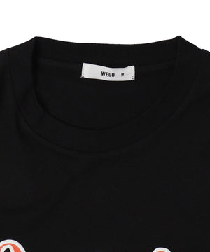 アクセ付きグラフィックプリントT（LS）