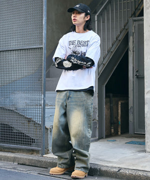 ホワイト 　モデル:175cm L着用