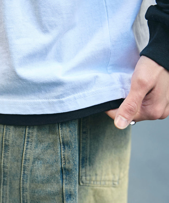 ホワイト 　モデル:175cm L着用