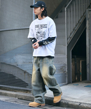 ホワイト 　モデル:175cm L着用