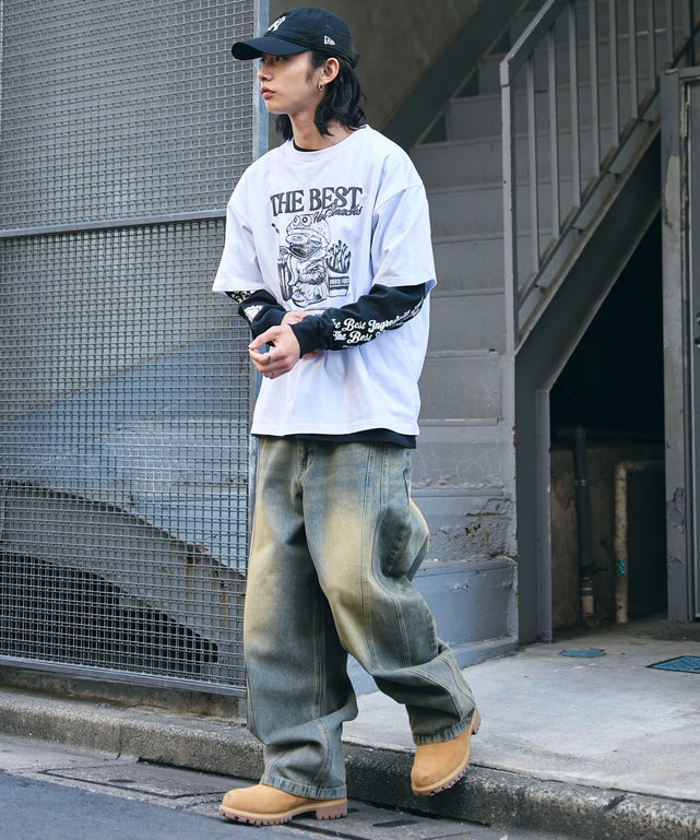 ホワイト 　モデル:175cm L着用