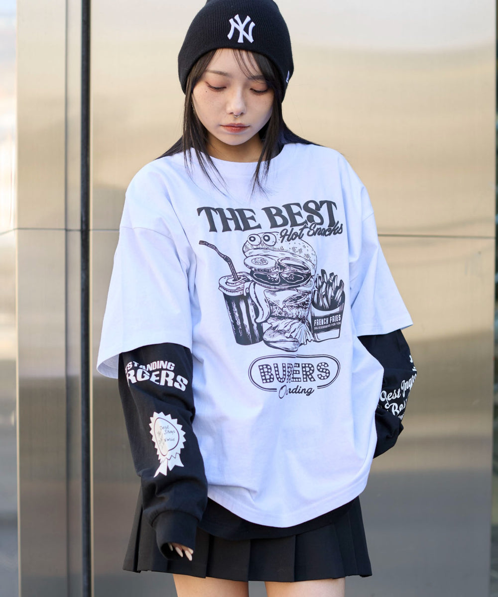 ホワイト 　モデル:159cm L着用