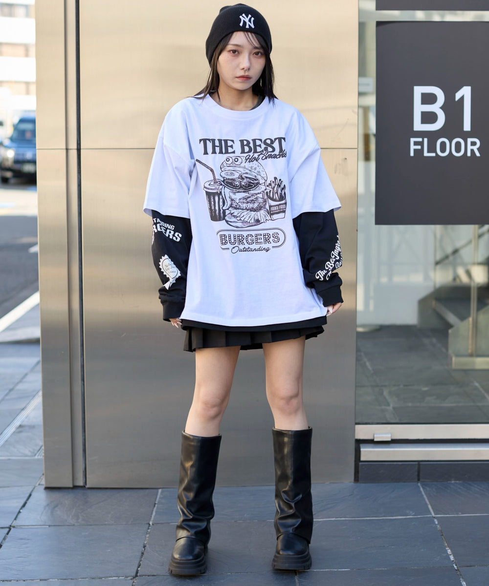 ホワイト 　モデル:159cm L着用