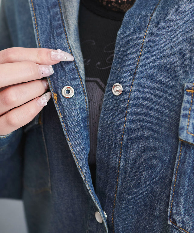 デニムウエスタンBIGシャツ