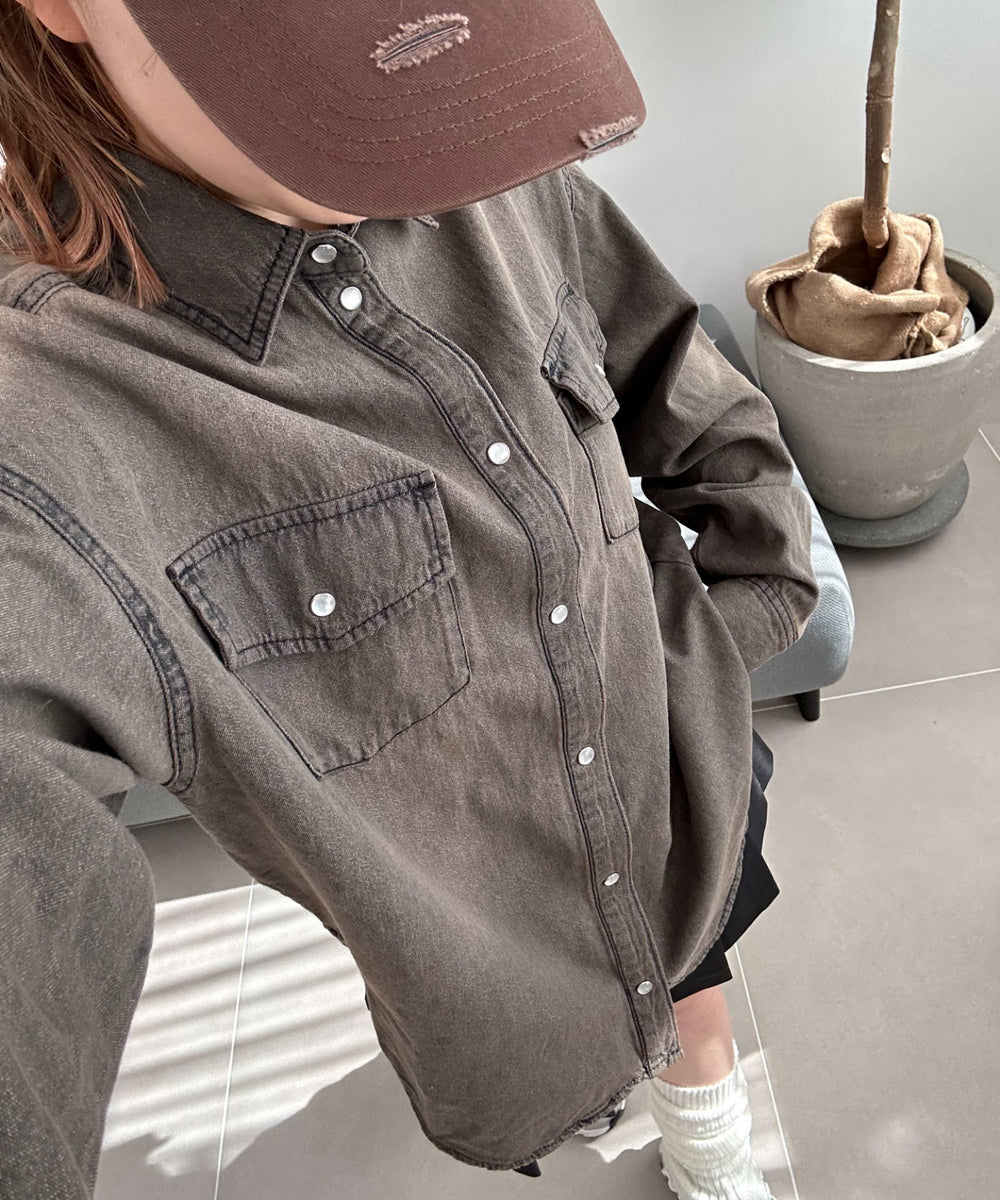 デニムブラック　モデル:155cm F着用