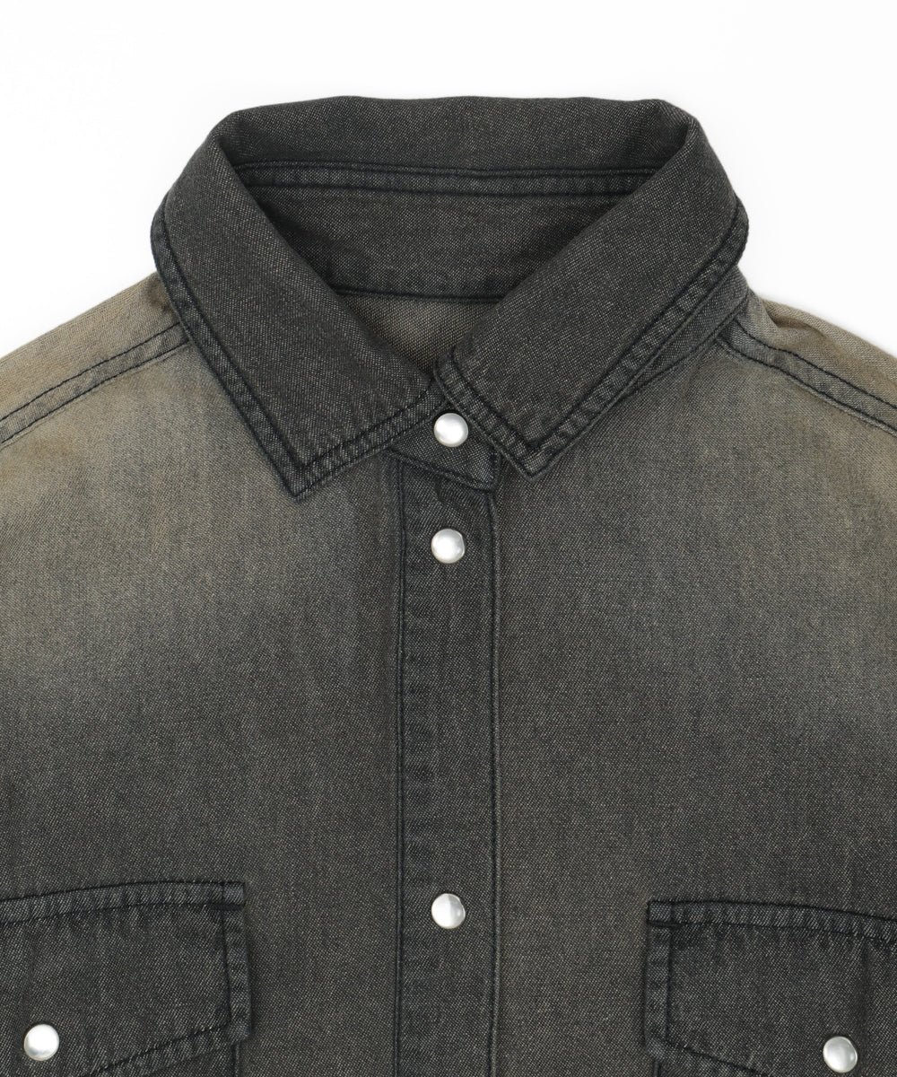 デニムウエスタンBIGシャツ