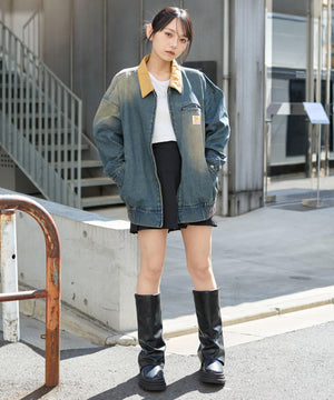 デニム中濃加工　モデル:159cm F着用