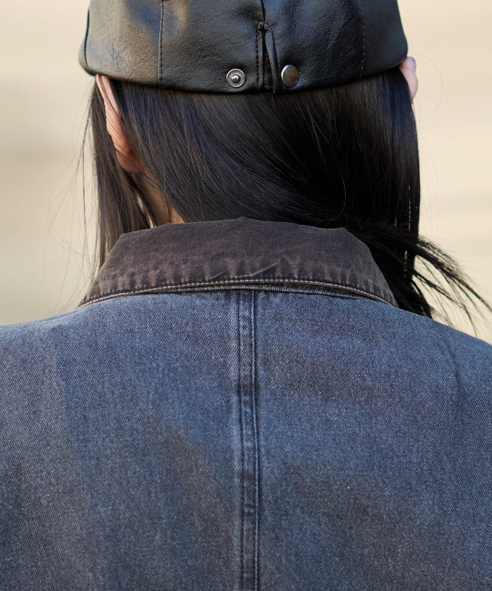 ワーカーズWジップデニムブルゾン