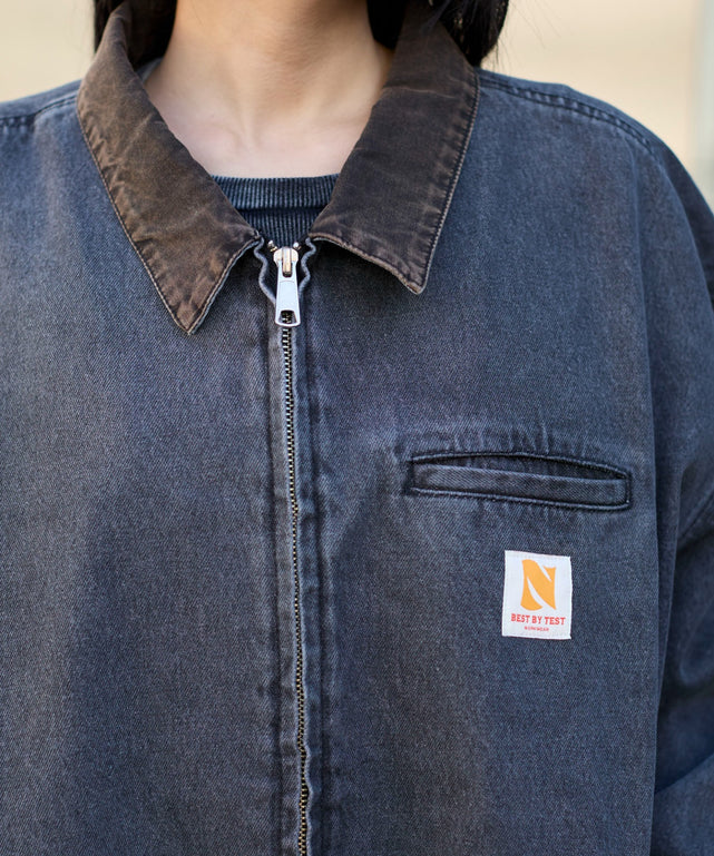 ワーカーズWジップデニムブルゾン