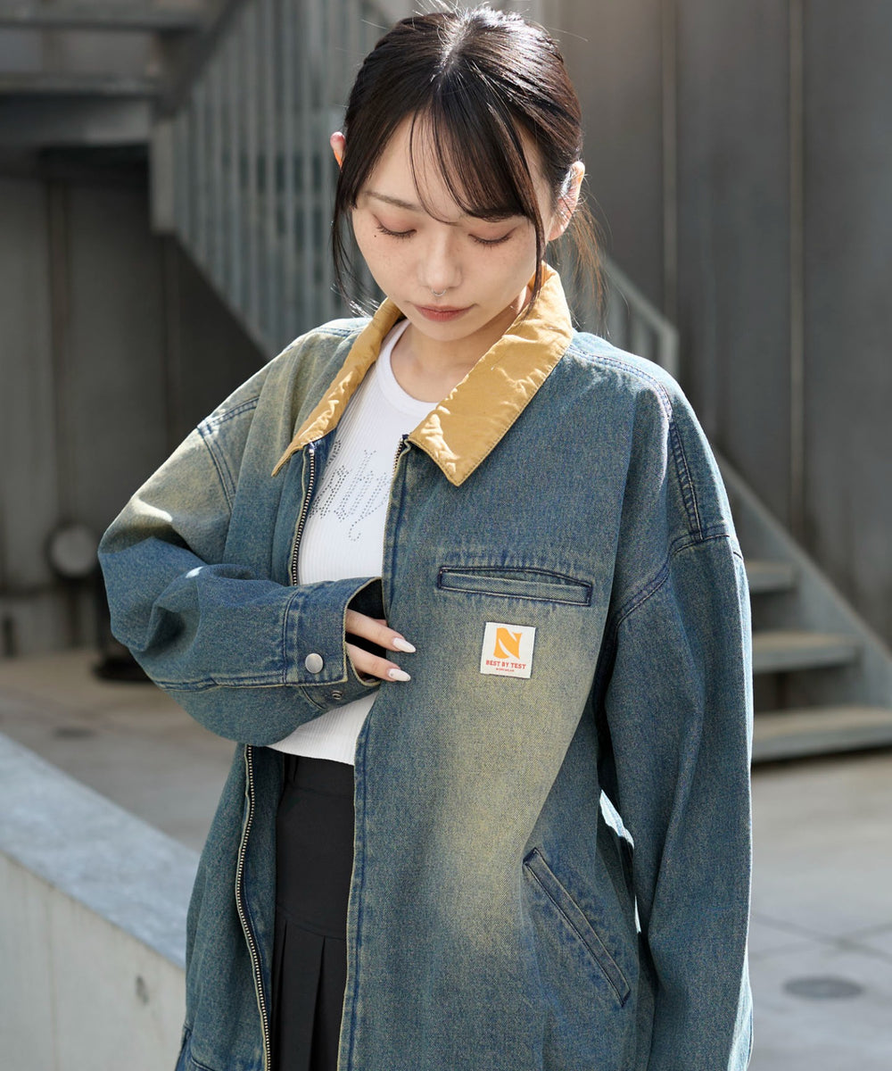 デニム中濃加工　モデル:159cm F着用