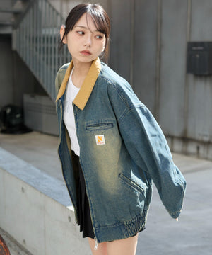 デニム中濃加工　モデル:159cm F着用