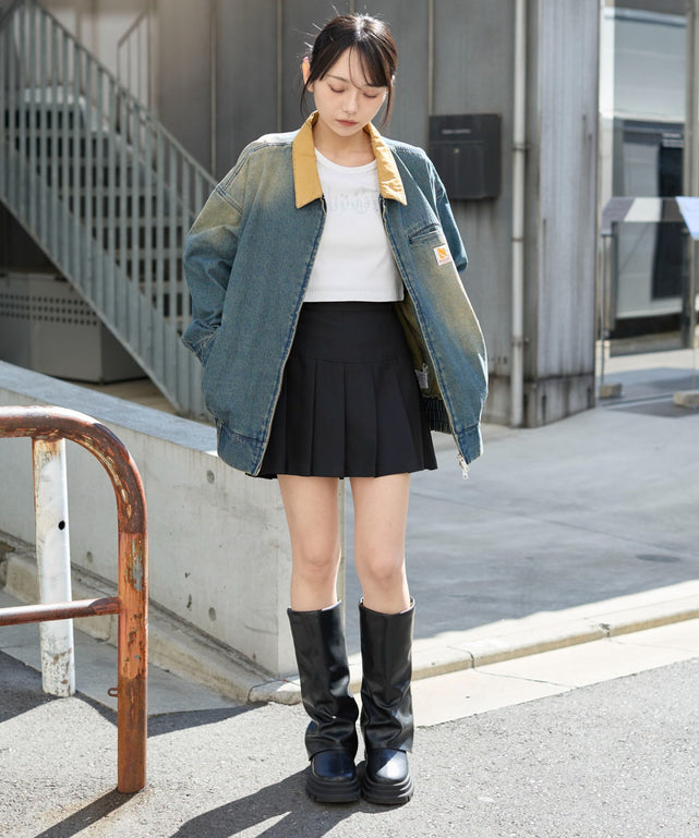 デニム中濃加工　モデル:159cm F着用