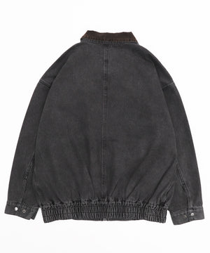 ワーカーズWジップデニムブルゾン