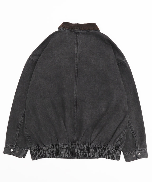 ワーカーズWジップデニムブルゾン