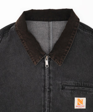 ワーカーズWジップデニムブルゾン