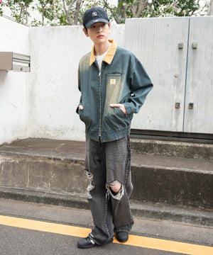 デニム中濃加工 モデル：180cm F着用