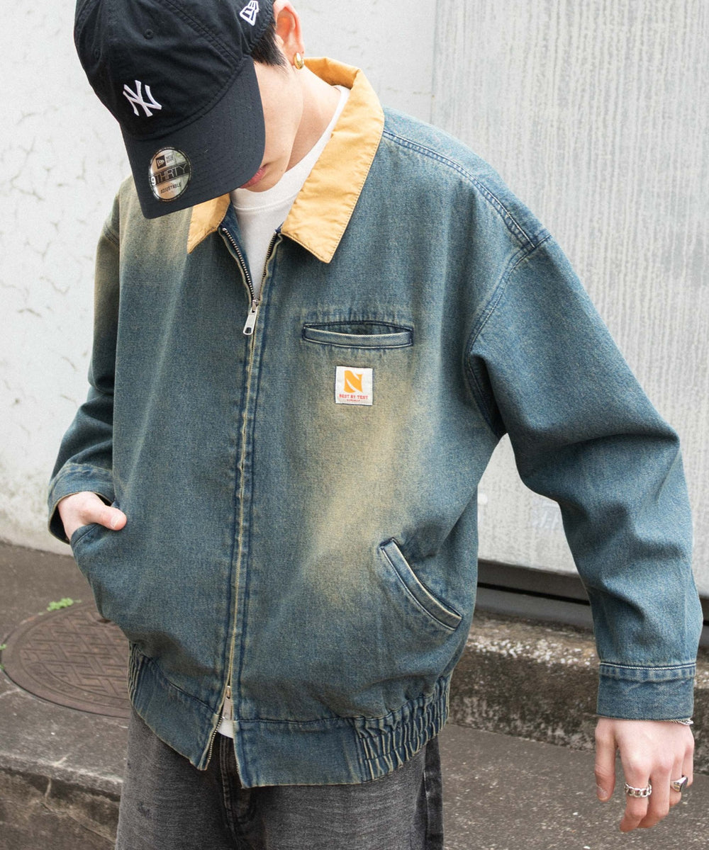 デニム中濃加工 モデル：180cm F着用