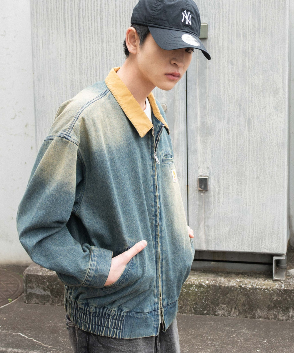 デニム中濃加工 モデル：180cm F着用