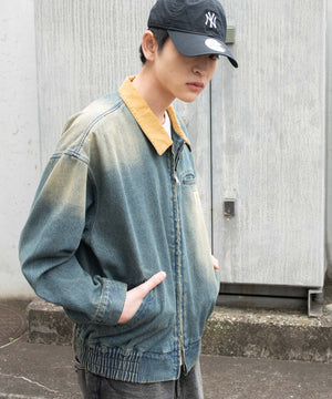 デニム中濃加工 モデル：180cm F着用