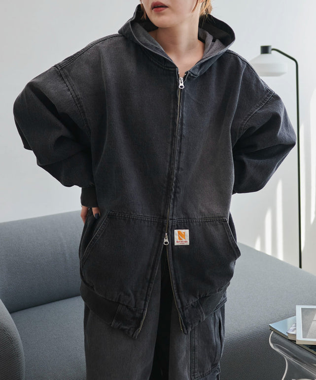 ブラック(ブラックオーバーダイ)　モデル:155cm F着用