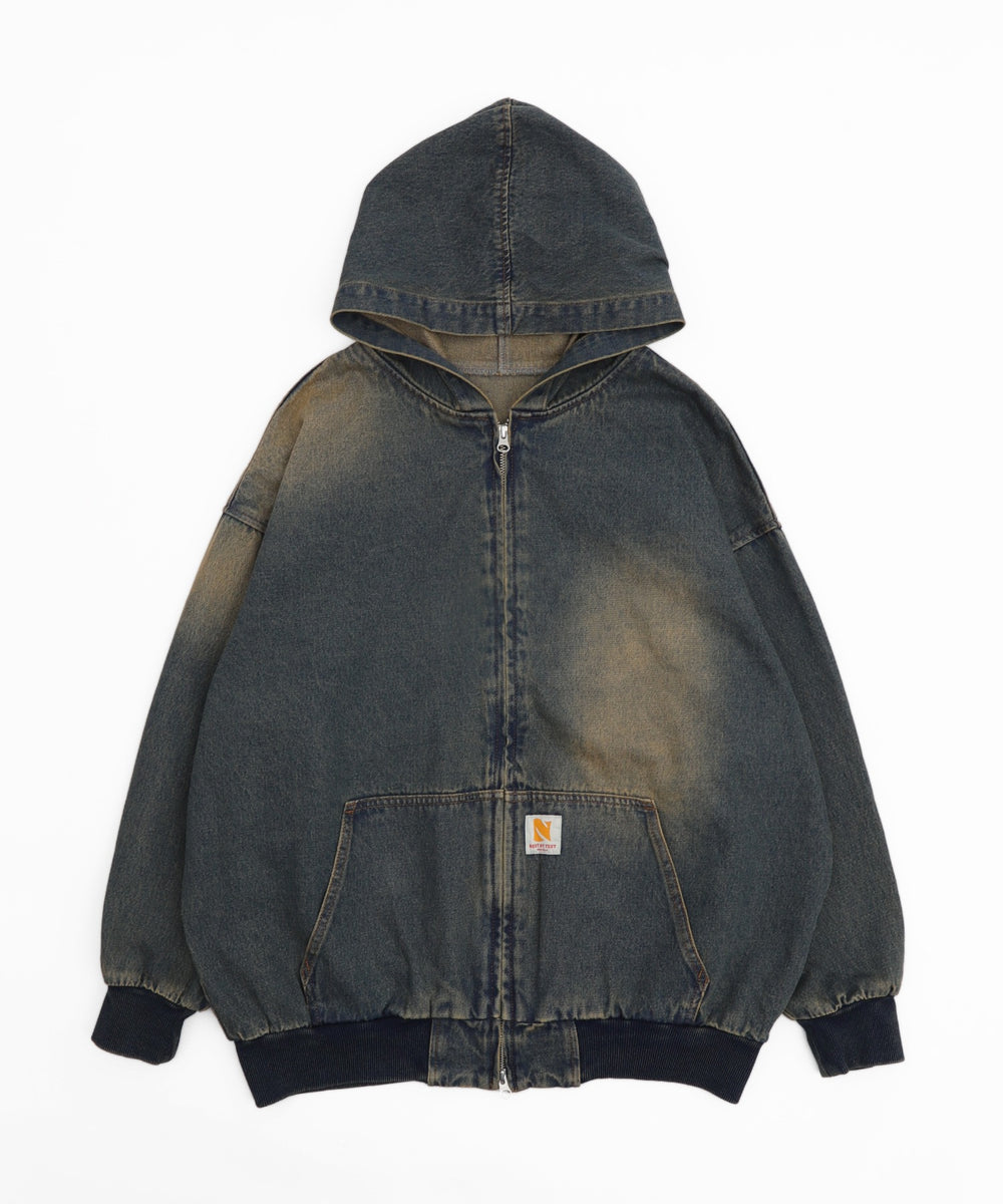 デニム中濃加工(インディゴ中濃オーバーダイ)