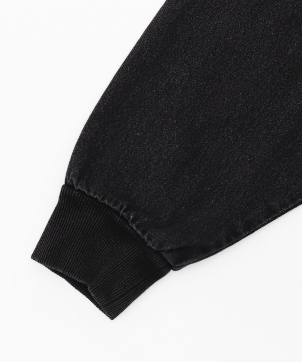 ヴィンテージウォッシュデニムBIGフードブルゾン