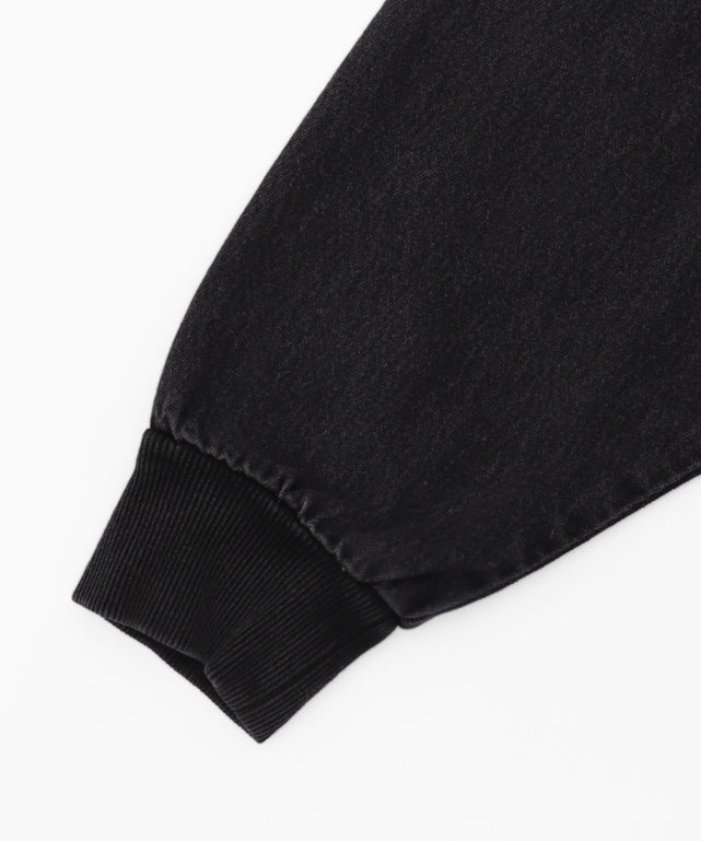 ヴィンテージウォッシュデニムBIGフードブルゾン