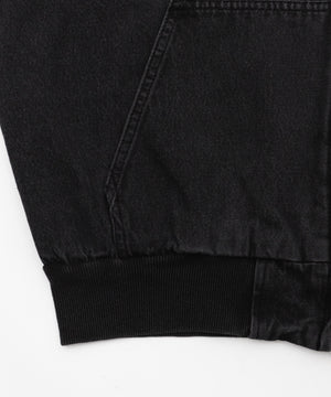 ヴィンテージウォッシュデニムBIGフードブルゾン