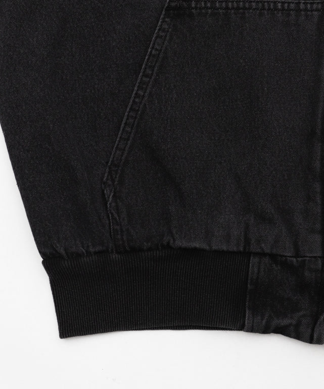 ヴィンテージウォッシュデニムBIGフードブルゾン