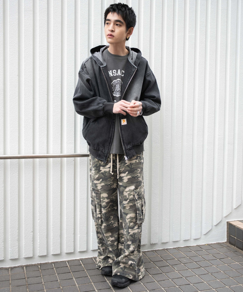 ブラック(ブラックオーバーダイ) モデル：180cm F着用