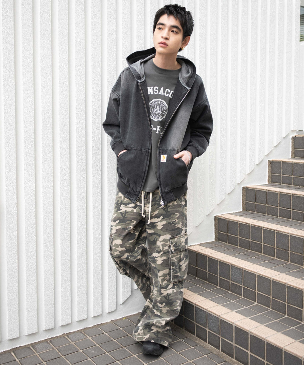 ブラック(ブラックオーバーダイ) モデル：180cm F着用