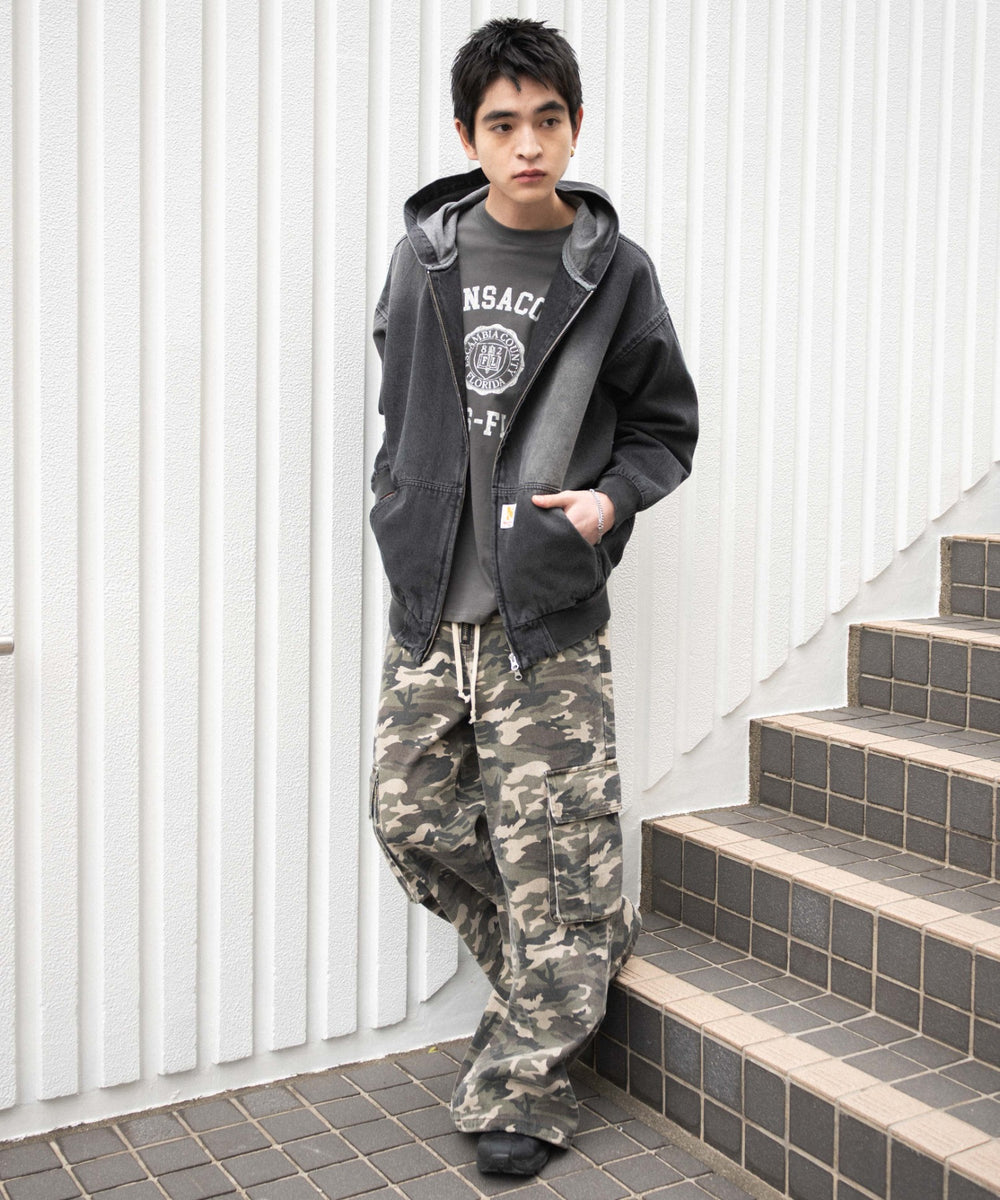 ブラック(ブラックオーバーダイ) モデル：180cm F着用