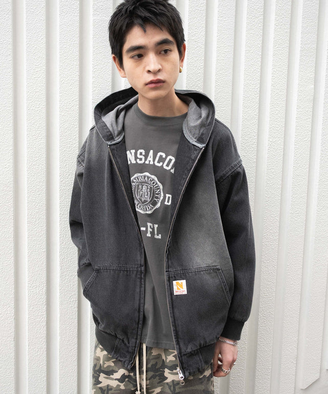 ブラック(ブラックオーバーダイ) モデル：180cm F着用